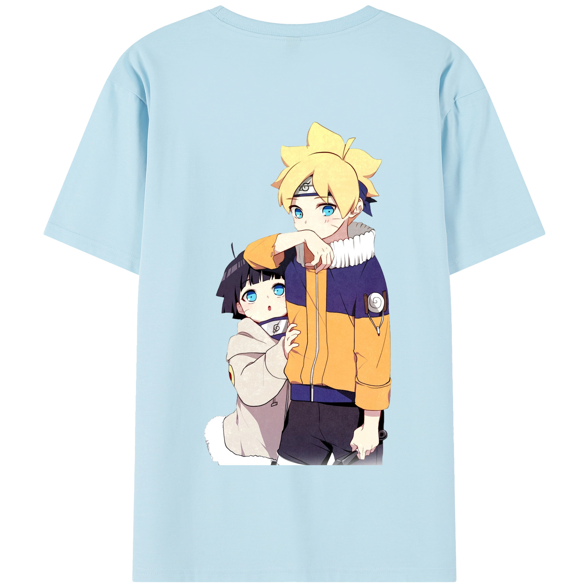 （画像用） NARUTO -ナルト- うずまき ボルト Uzumaki Boruto 綿100％半袖Tシャツ（背面プリント）